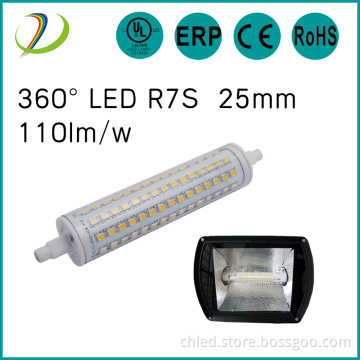 UL CUL list led r7s 135mm 12w dimmable r7s lamp